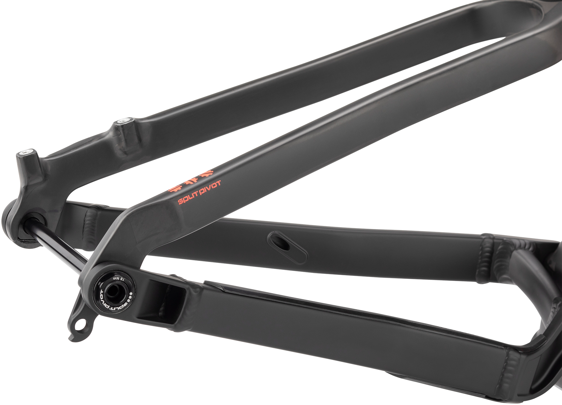 Salsa Horsethief Carbon Frame focus on rear axle Split Pivot