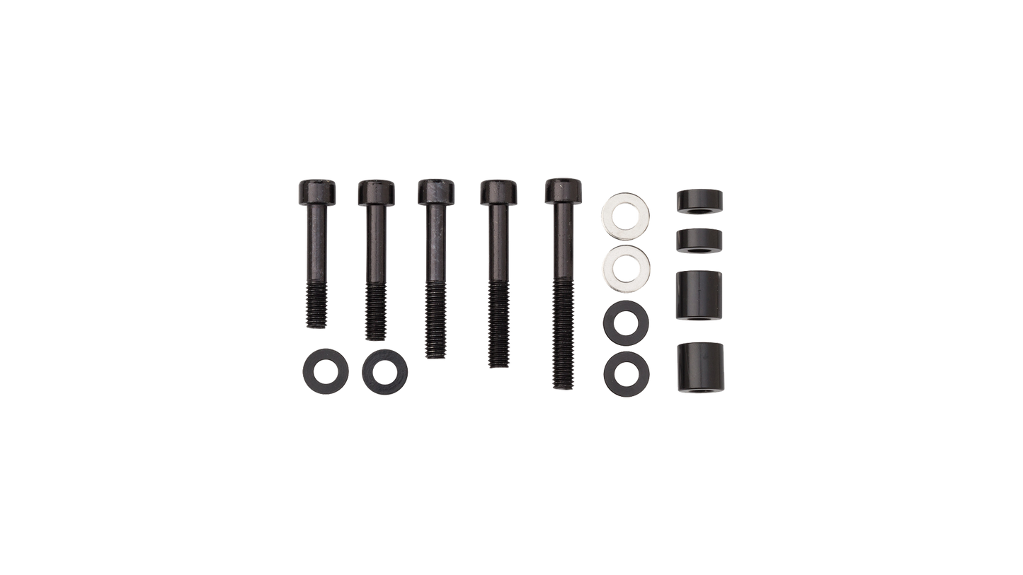 Salsa lower mount kit for Alternator Rack, bolts, washers, and spacers for perfect fit