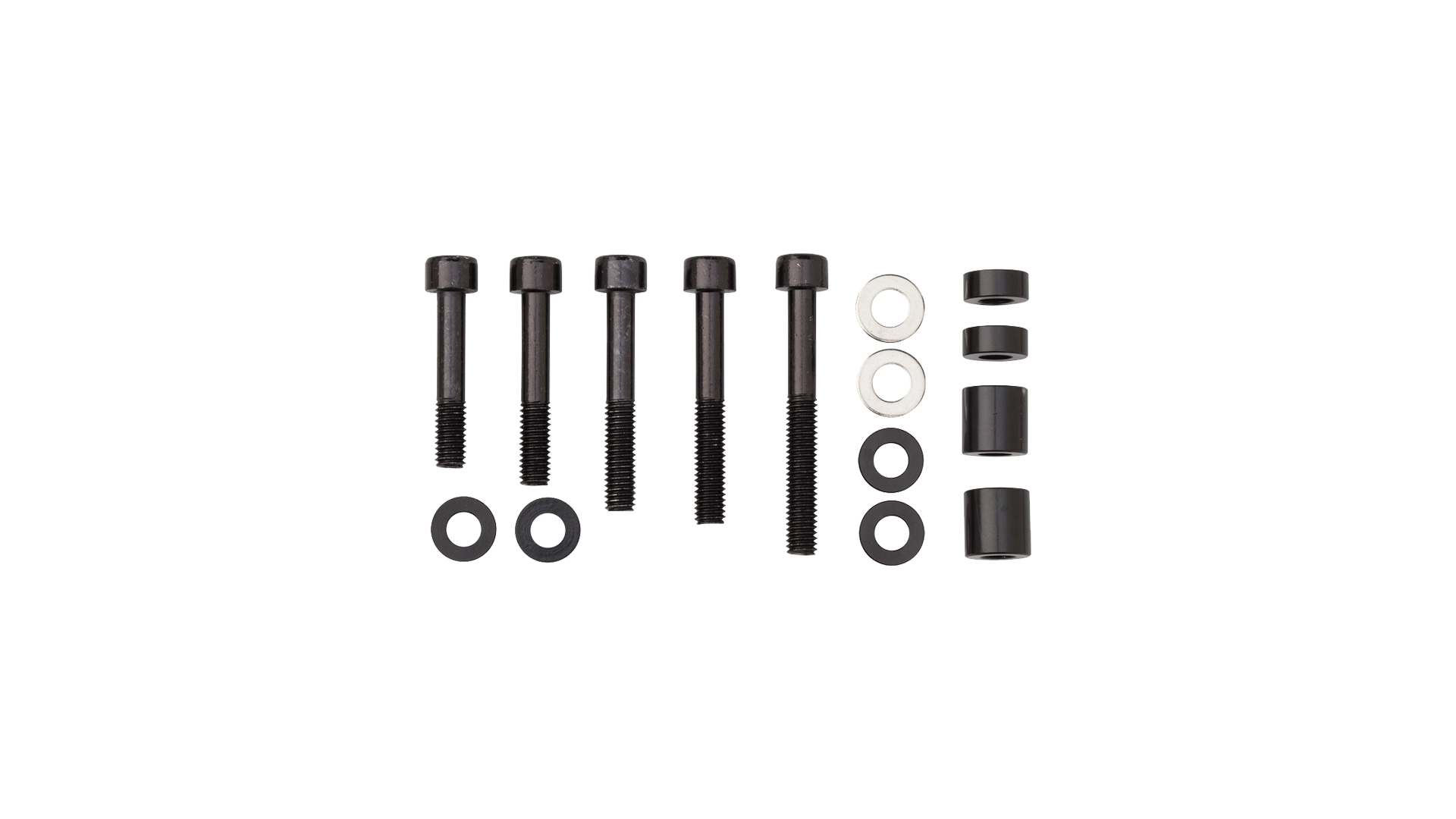 Salsa lower mount kit for Alternator Rack, bolts, washers, and spacers for perfect fit