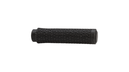 Salsa Backcountry Lock-on grips black with Adventure By Bike lettering raised repeated on grip, no locking clamps