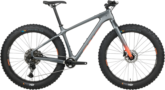 Salsa Beargrease C Cues fat bike, gray, side view on white background