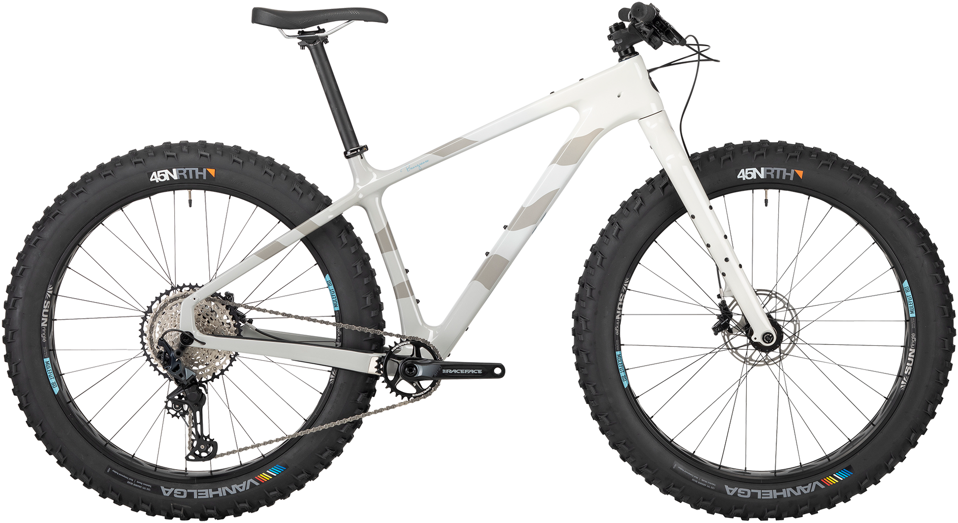 Salsa Beargrease C SLX fat bike gray fade side view on white background