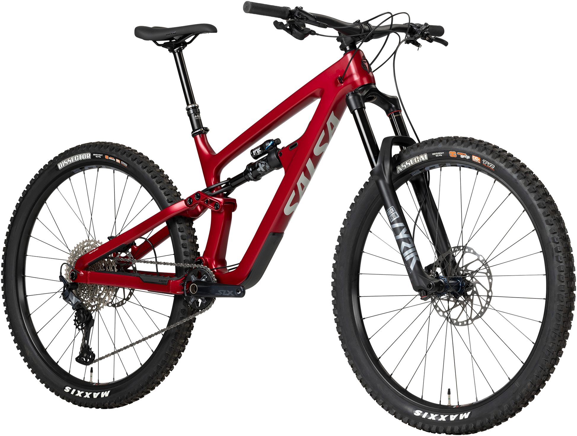 Salsa Blackthorn C SLX bike red BK5572 front three quarter view on white background