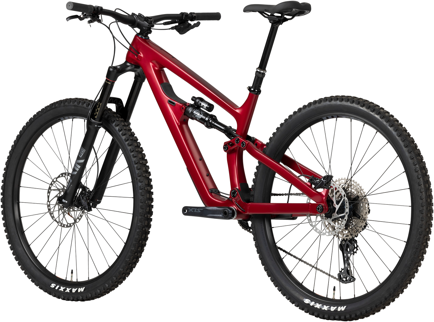 Salsa Blackthorn C SLX bike red BK5572 rear three quarter view on white background