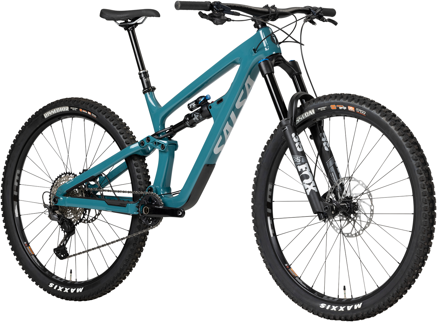 Salsa Blackthorn C XT bike blue BK5576 front three quarter view on white background