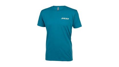 Salsa Campout Men's T-Shirt blue front