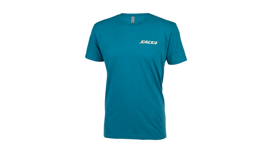 Salsa Campout Men's T-Shirt blue front