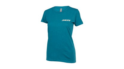 Salsa Campout Women's T-Shirt blue front