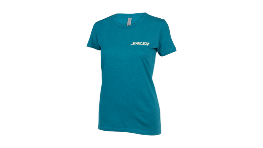 Salsa Campout Women's T-Shirt blue front