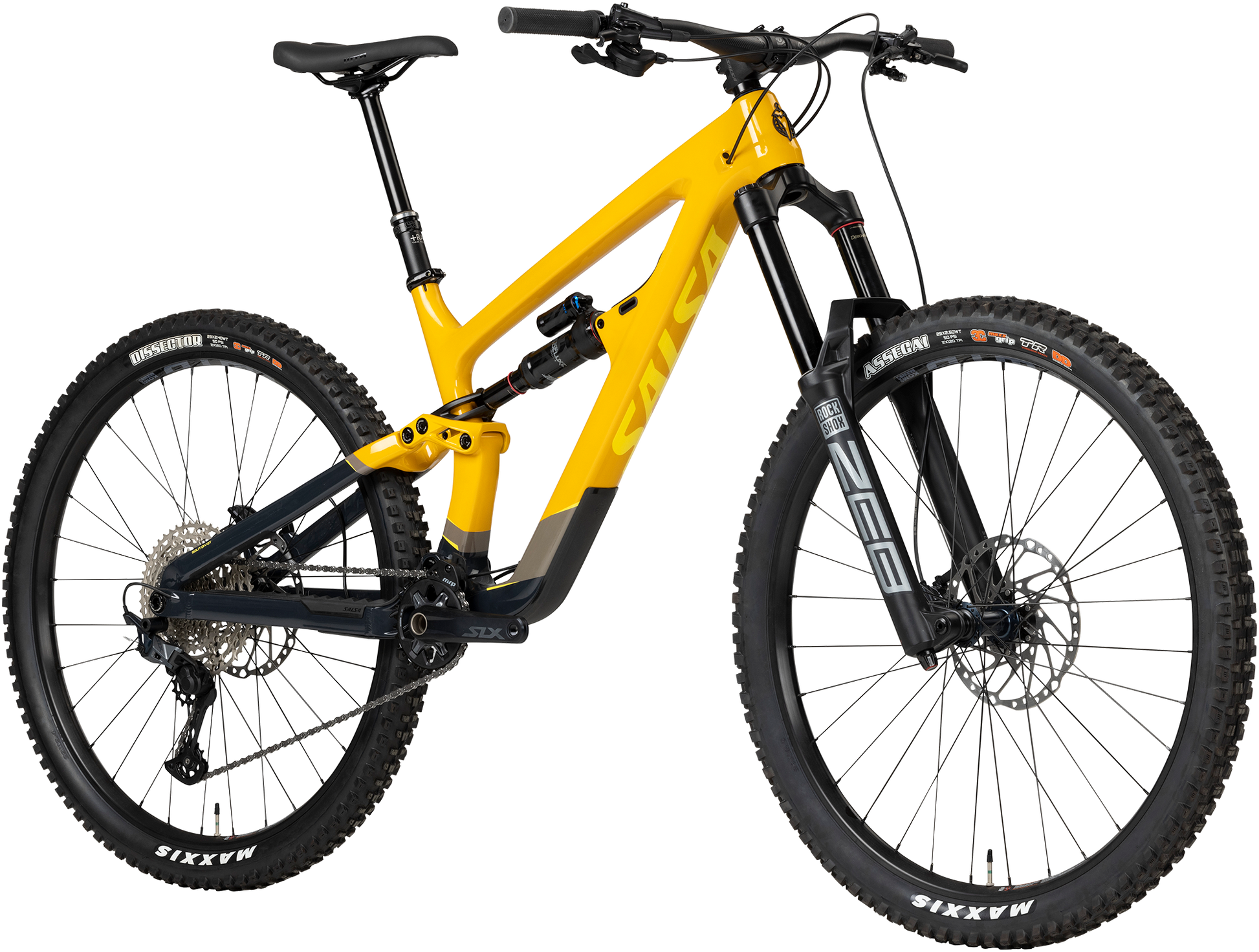 Salsa Cassidy C SLX bike yellow BK5588 front three-quarter view on white background