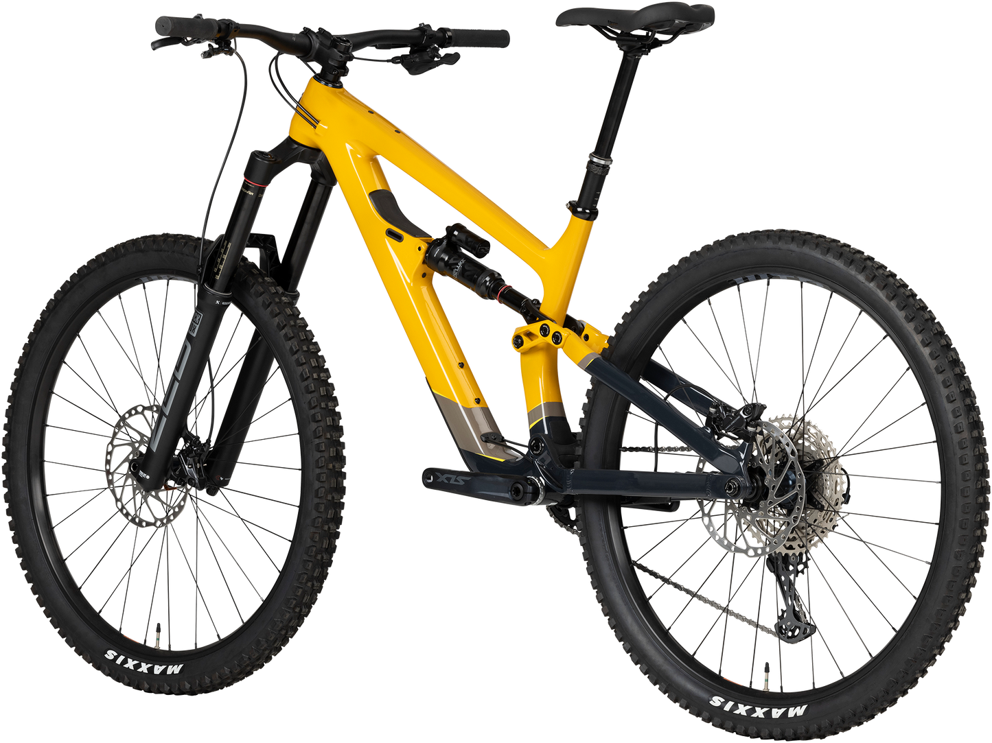 Salsa Cassidy C SLX bike yellow BK5588 rear three-quarter view on white background