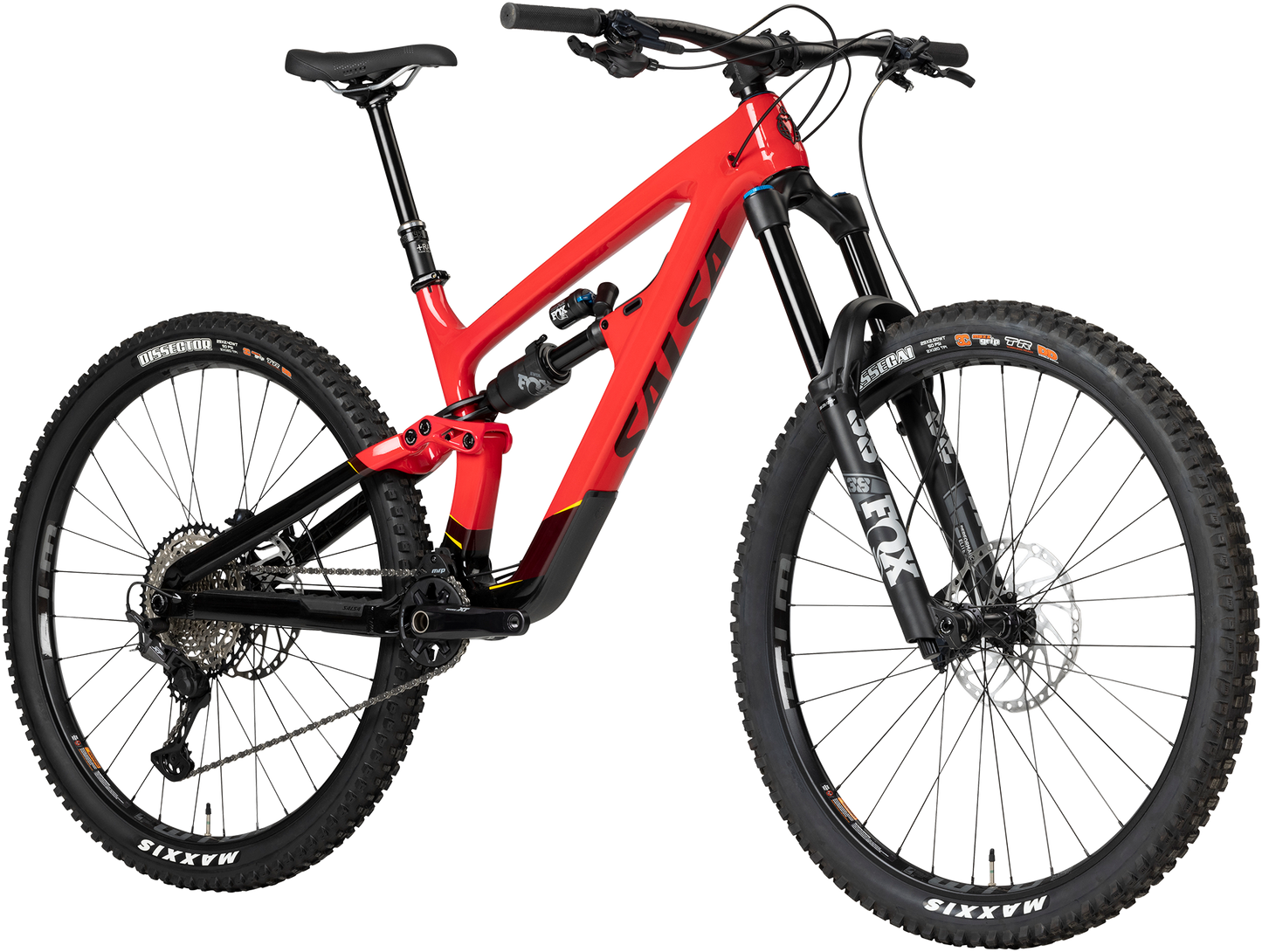 Salsa Cassidy C XT bike red BK5592 front three-quarter view on white background