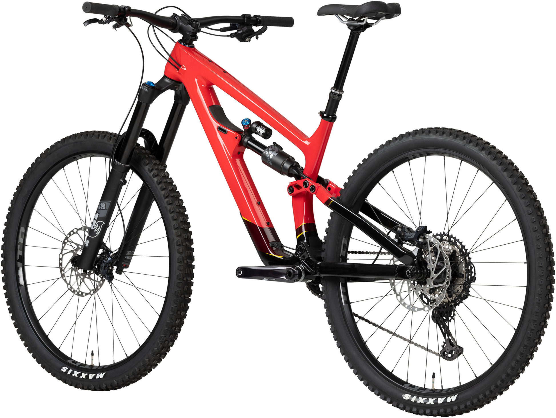 Salsa Cassidy C XT bike red BK5592 rear three-quarter view on white background