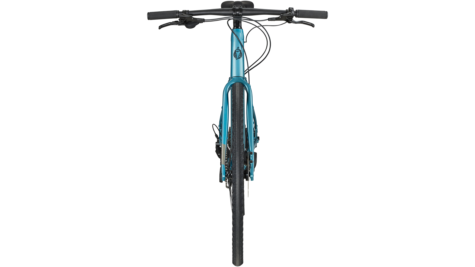 Salsa Confluence Ebike Flat Bar CUES 11 blue color front looking view on white background