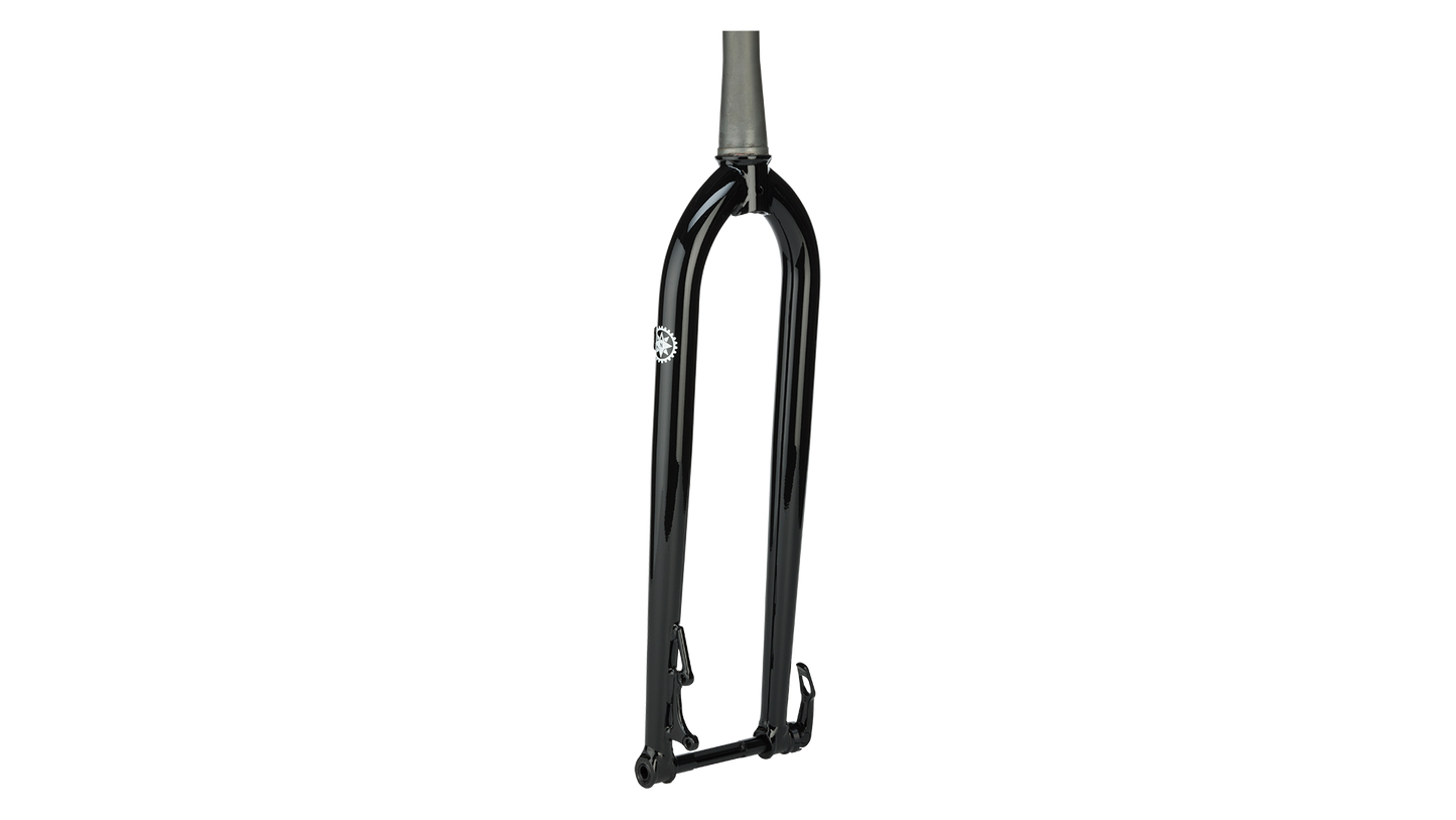 Salsa CroMoto Grande 29" Thru Axle Fork black back three-quarter view