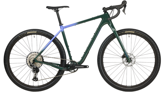 Salsa Cutthroat C GRX 610 bike in Dark Pine color side view