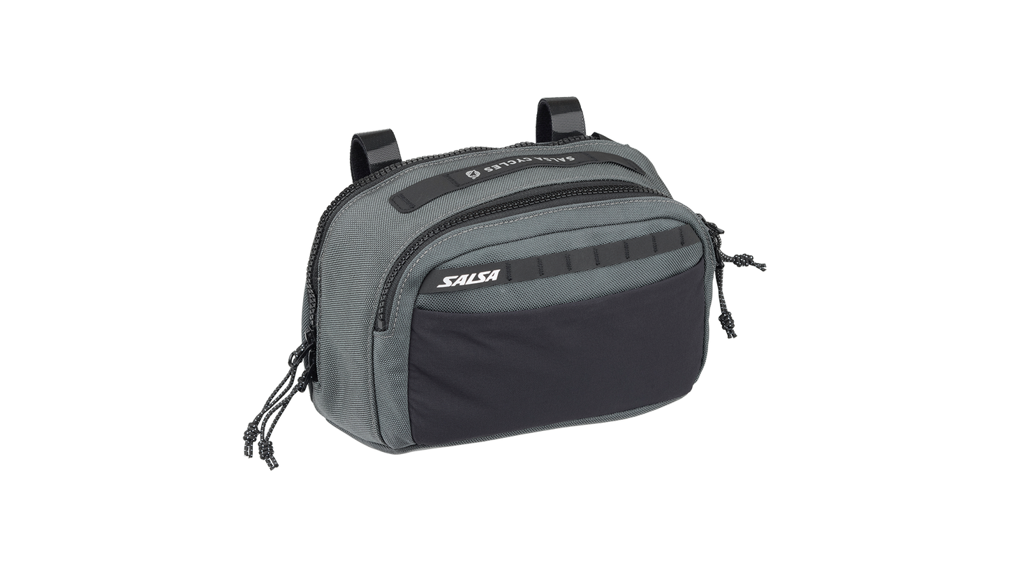 Salsa EXP-R Fireweed Handlebar Bag front three-quarter view