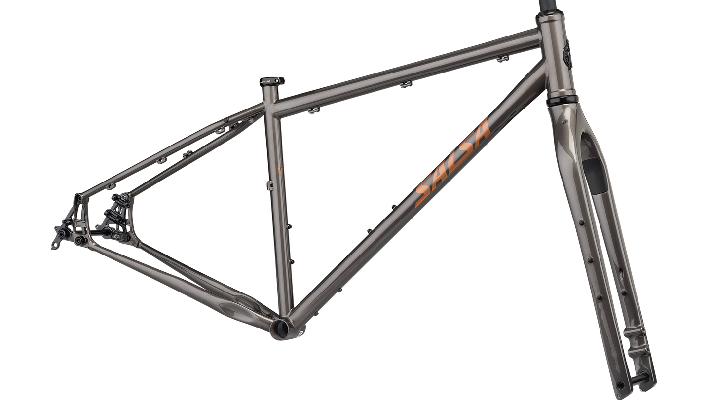 Salsa Fargo Steel Frameset black side view