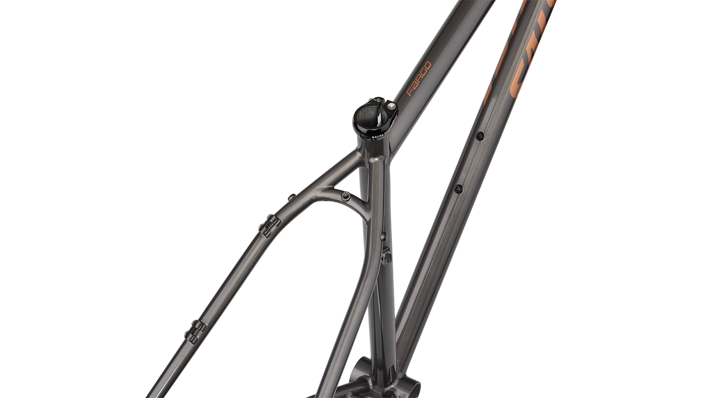 Salsa Fargo Steel Frameset black seat tube focus