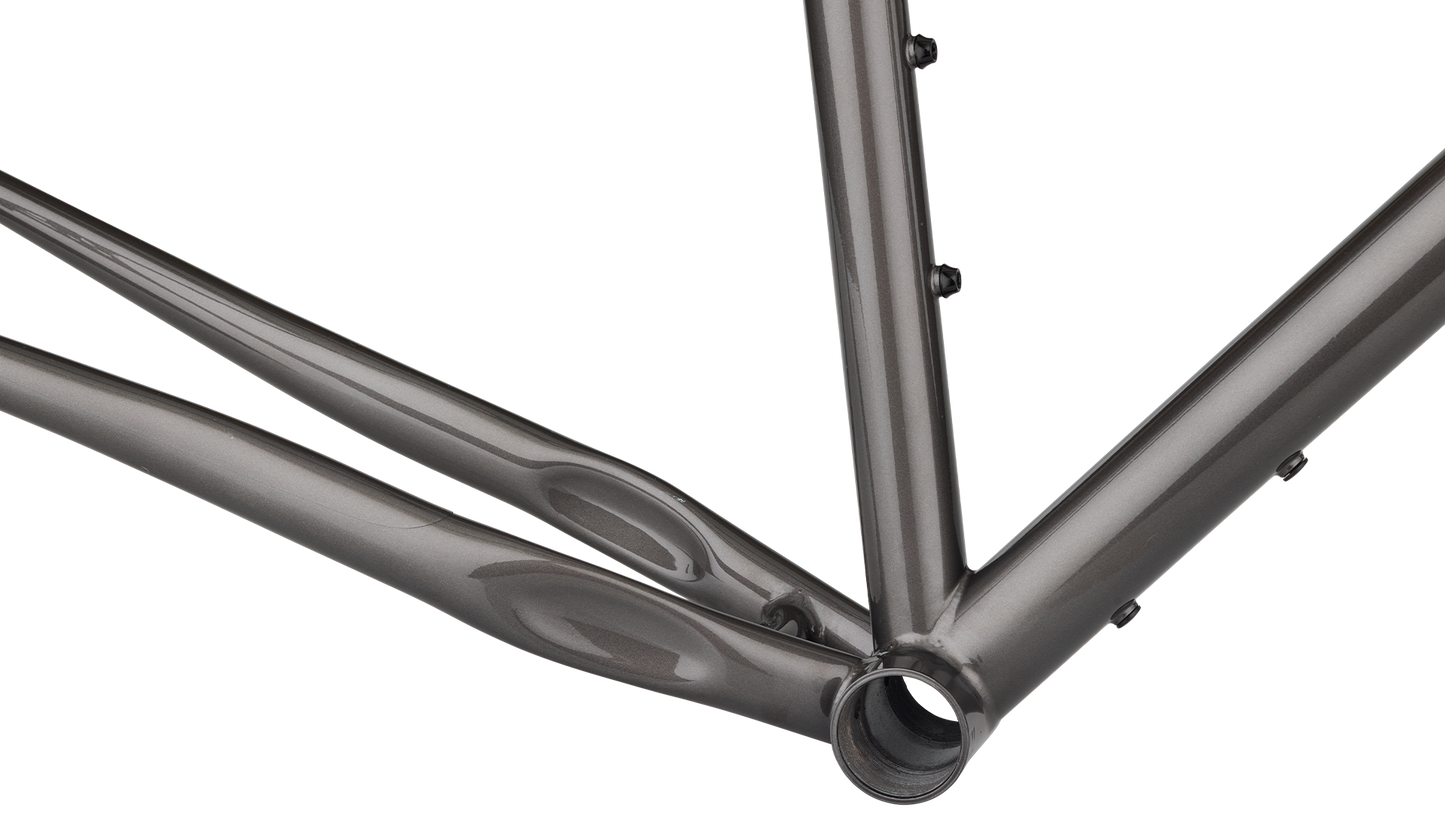 Salsa Fargo Steel Frameset black bottom bracket area detail