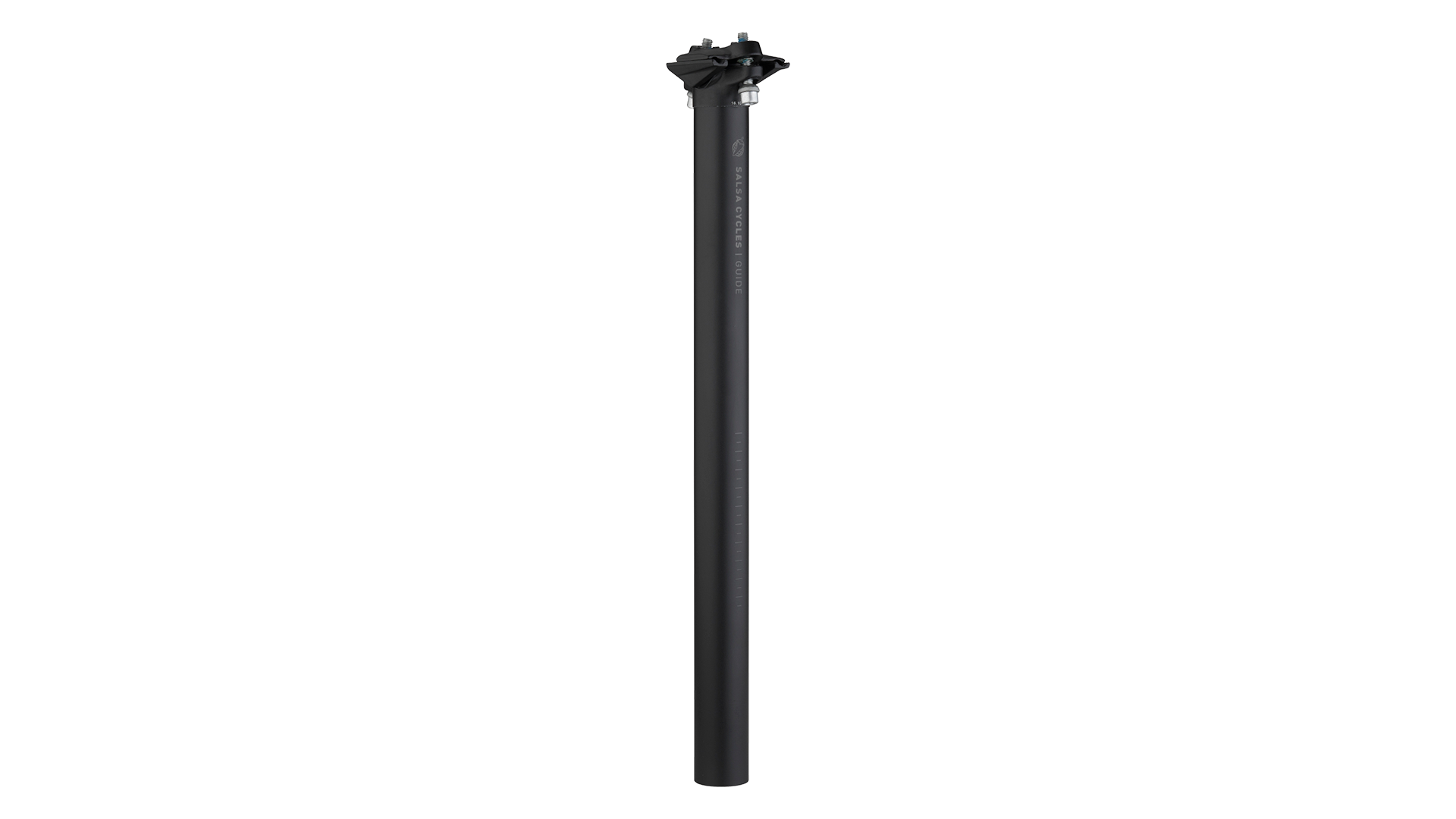 Salsa Guide Seatpost no offset black back view