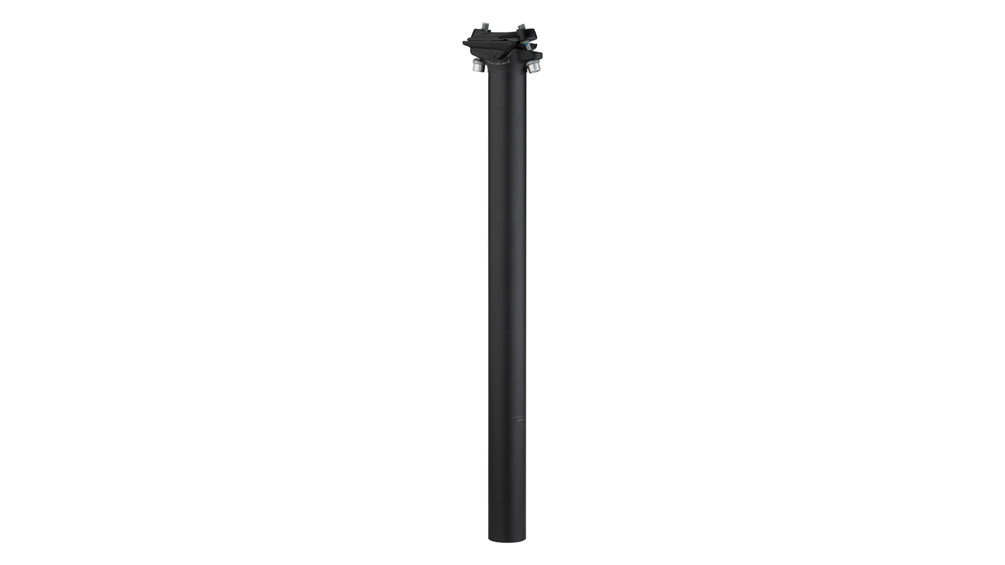 Salsa Guide Seatpost no offset black side view