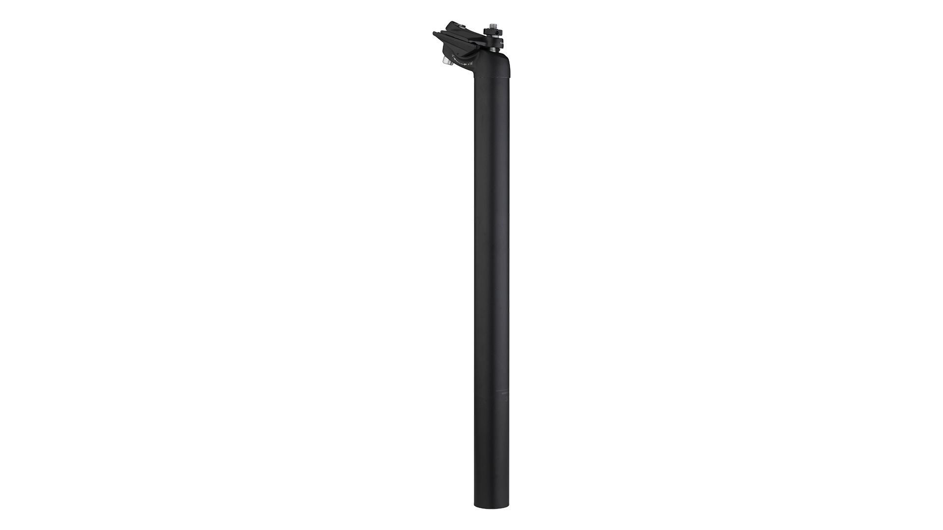 Salsa Guide Seatpost 18mm offset black side view