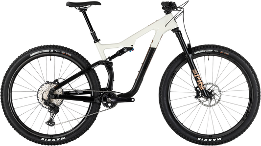 Salsa Horsethief C XT white and black complete bike side view on white background