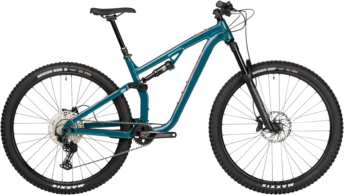 Salsa Horsethief SLX blue complete bike side view on white background