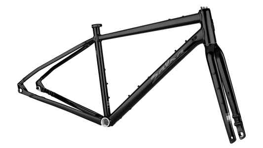 Salsa Journeyer Frameset, black, side view on white background