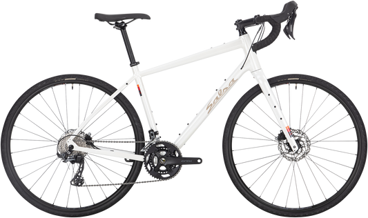 Salsa Journeyer GRX 600 700c bike, white, side view on white background