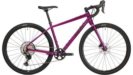 Salsa Journeyer GRX 610 bike magenta side view