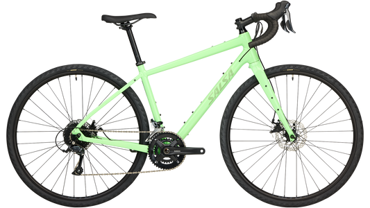 Salsa Journeyer Sora bike green side view