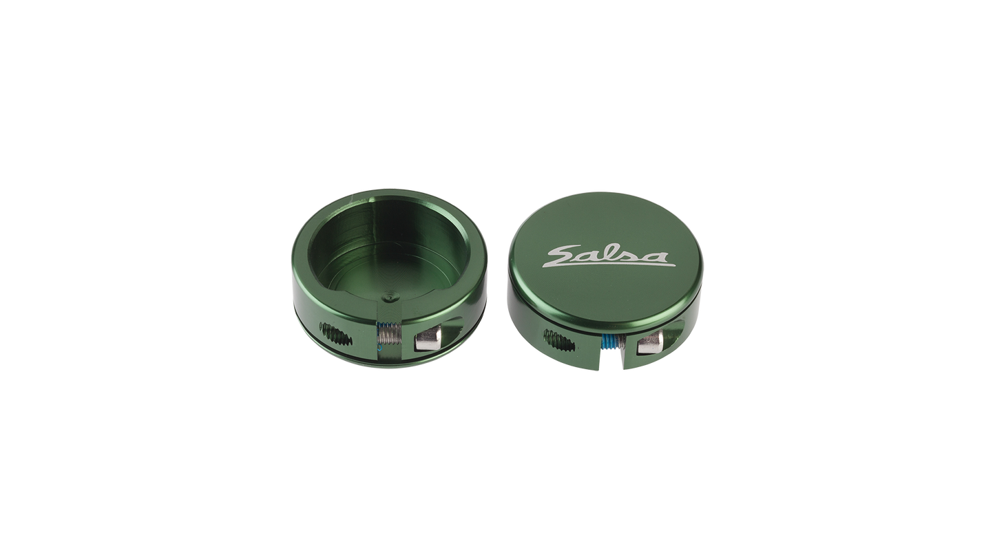 Salsa Lock-On Collars Closed-End Green