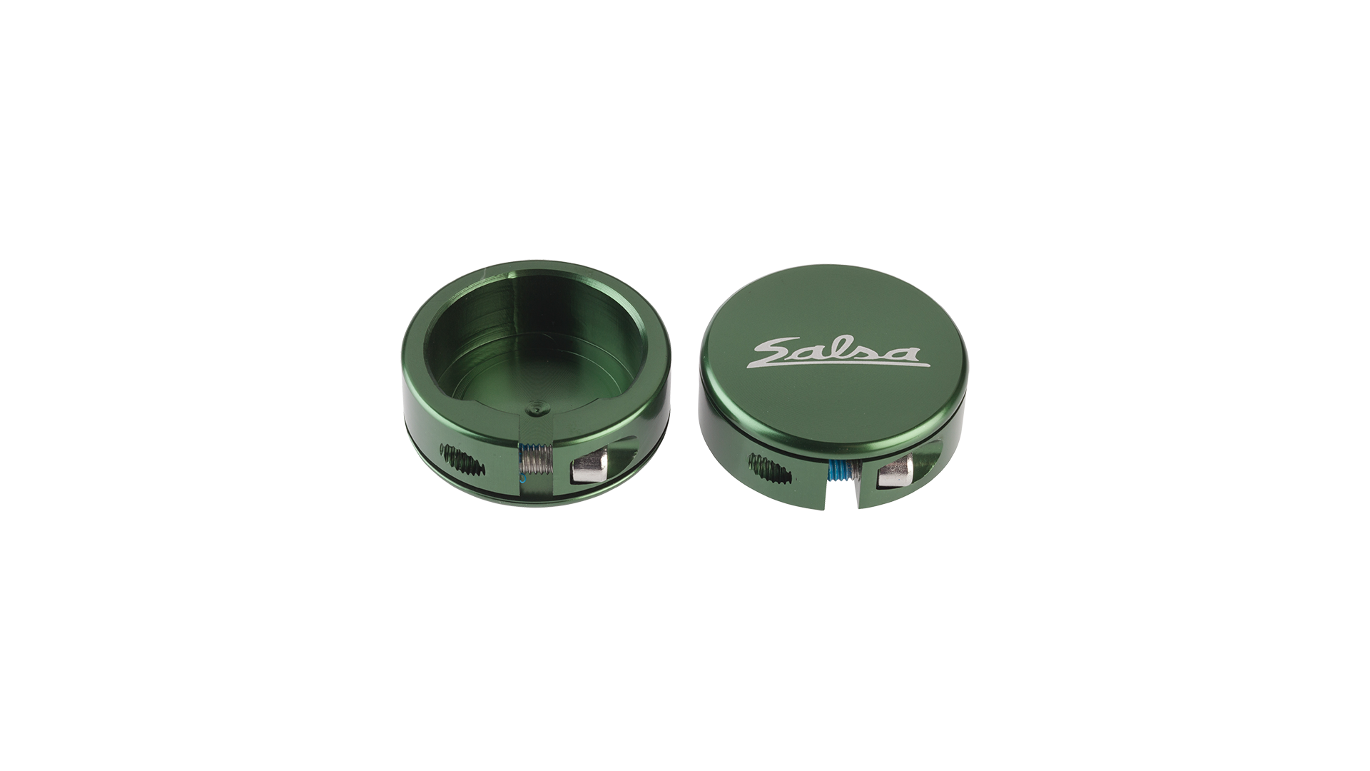 Salsa Lock-On Collars Closed-End Green