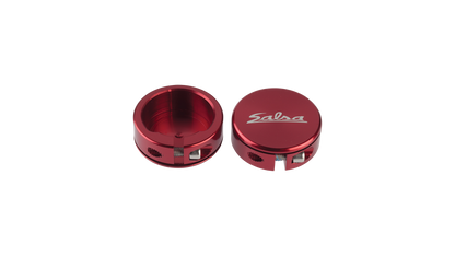 Salsa Lock-On Collars Closed-End Red