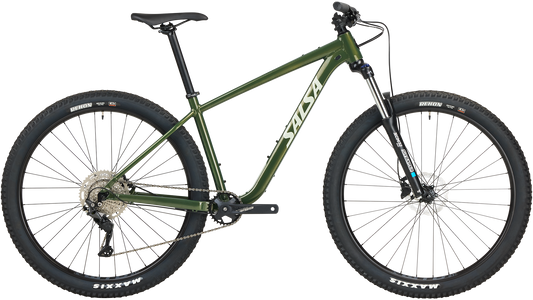 Salsa Rangefinder Deore 10 29 Moss Green color bike side view