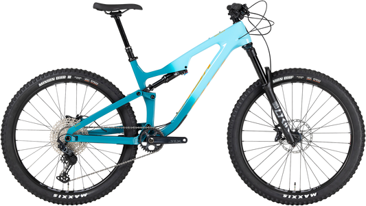 Salsa Rustler C SLX bike teal fade side view