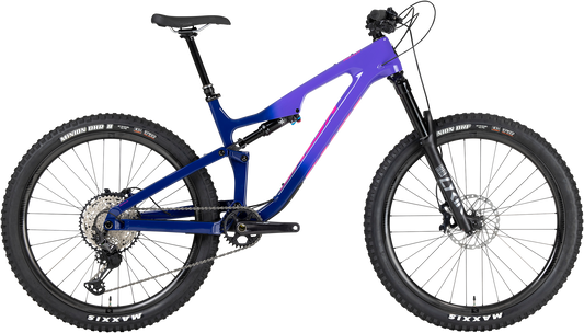 Salsa Rustler C XT bike purple fade side view