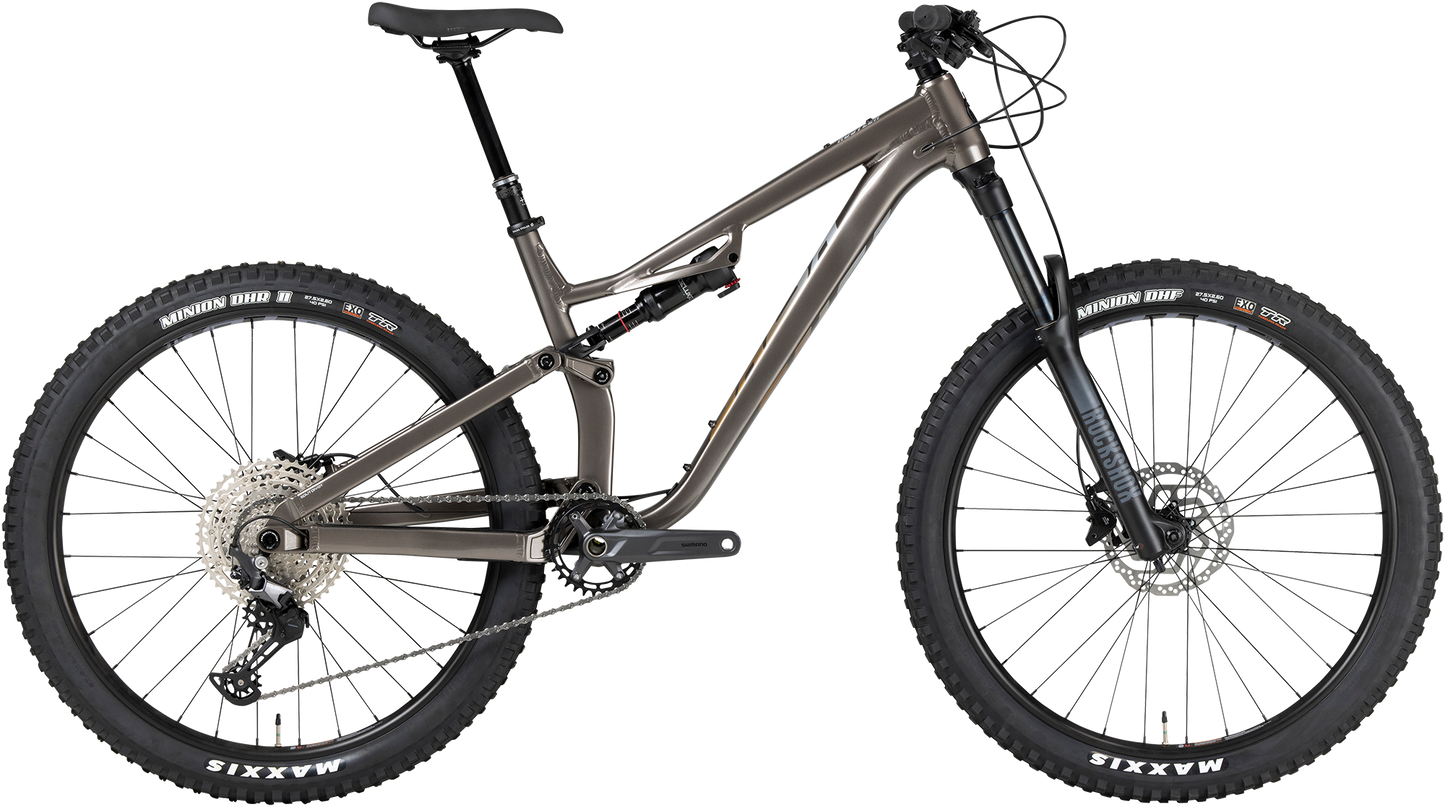 Salsa Rustler Deore bike gray side view