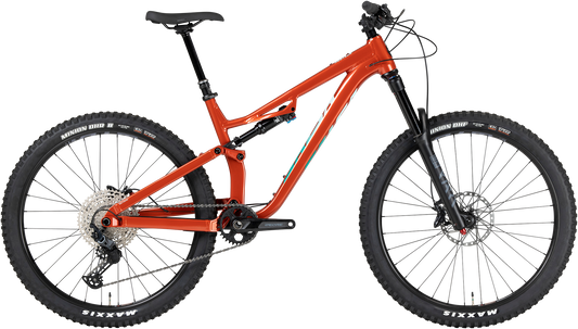 Salsa Rustler SLX bike orange side view