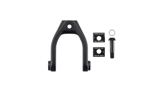 Salsa Shock Link Service Kit for Cassidy 1.0 with hardware top down view