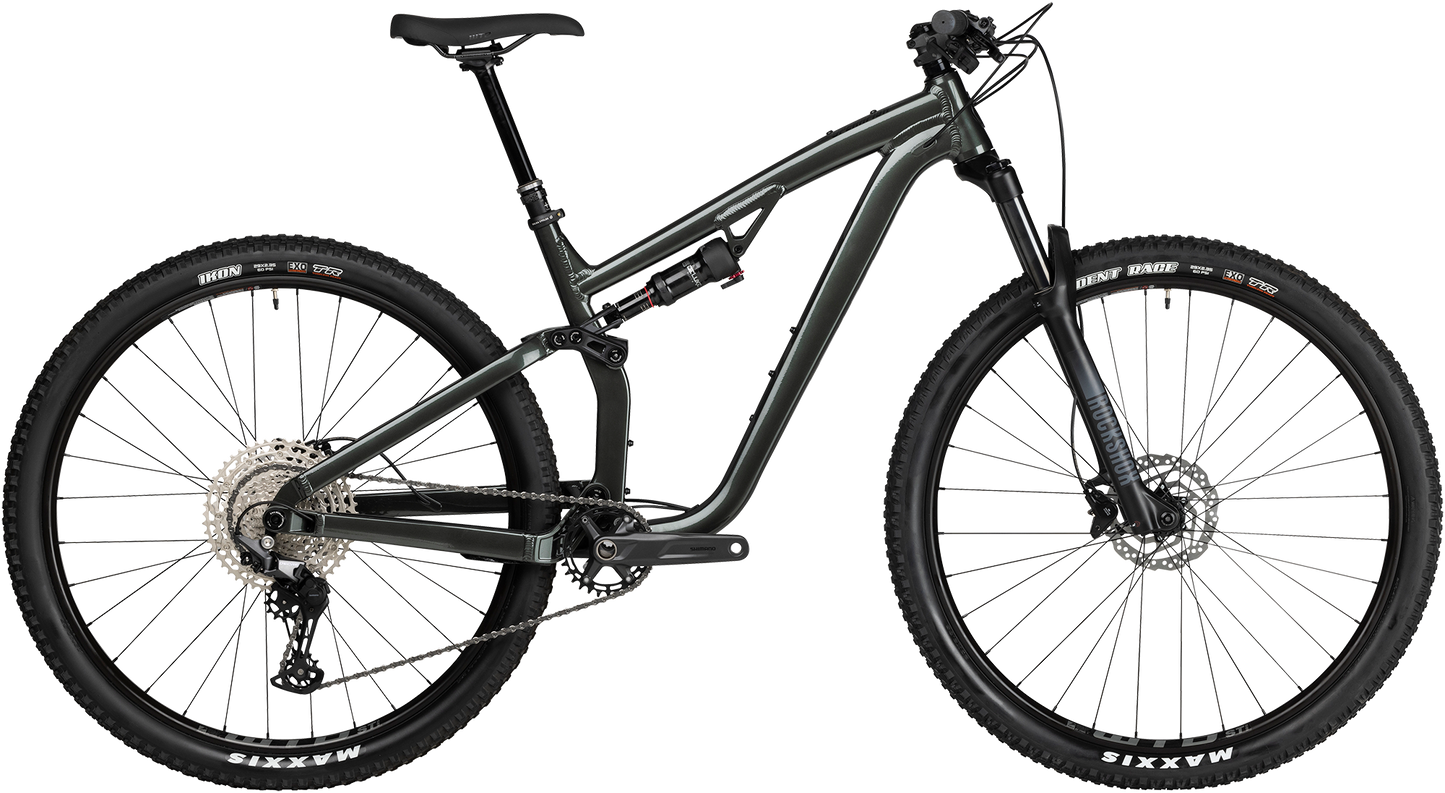 Salsa Spearfish Deore Dark Gray complete bike side view on white background