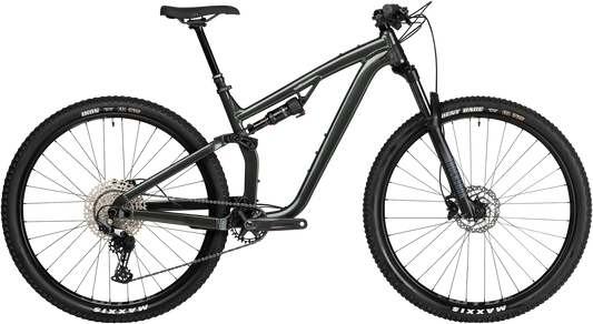 Salsa Spearfish Deore Dark Gray complete bike side view on white background