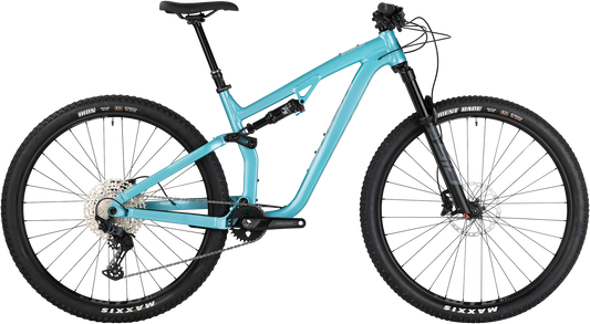 Salsa Spearfish SLX Teal complete bike side view on white background