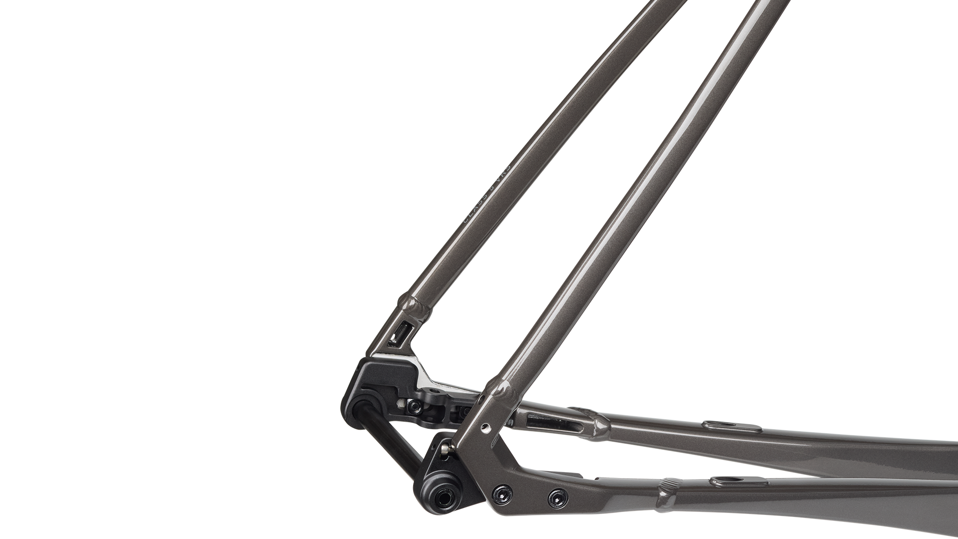 Salsa Stormchaser Frameset Metallic Black color rear end detail