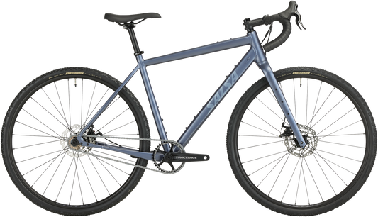 Salsa Stormchaser Single Speed Bike blue color side view on white background