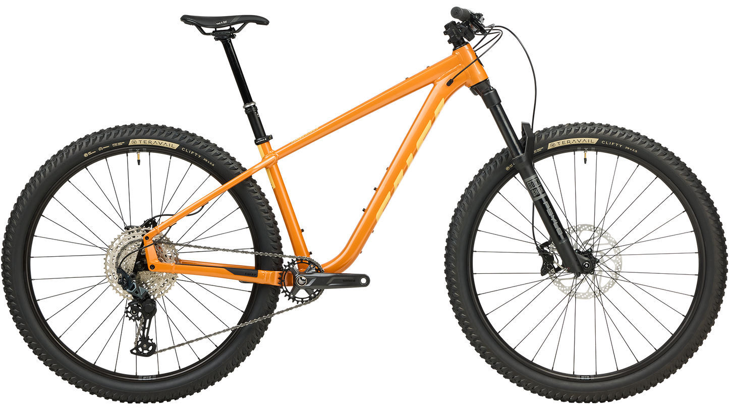 Salsa Timberjack SLX 29 orange mountain bike side view