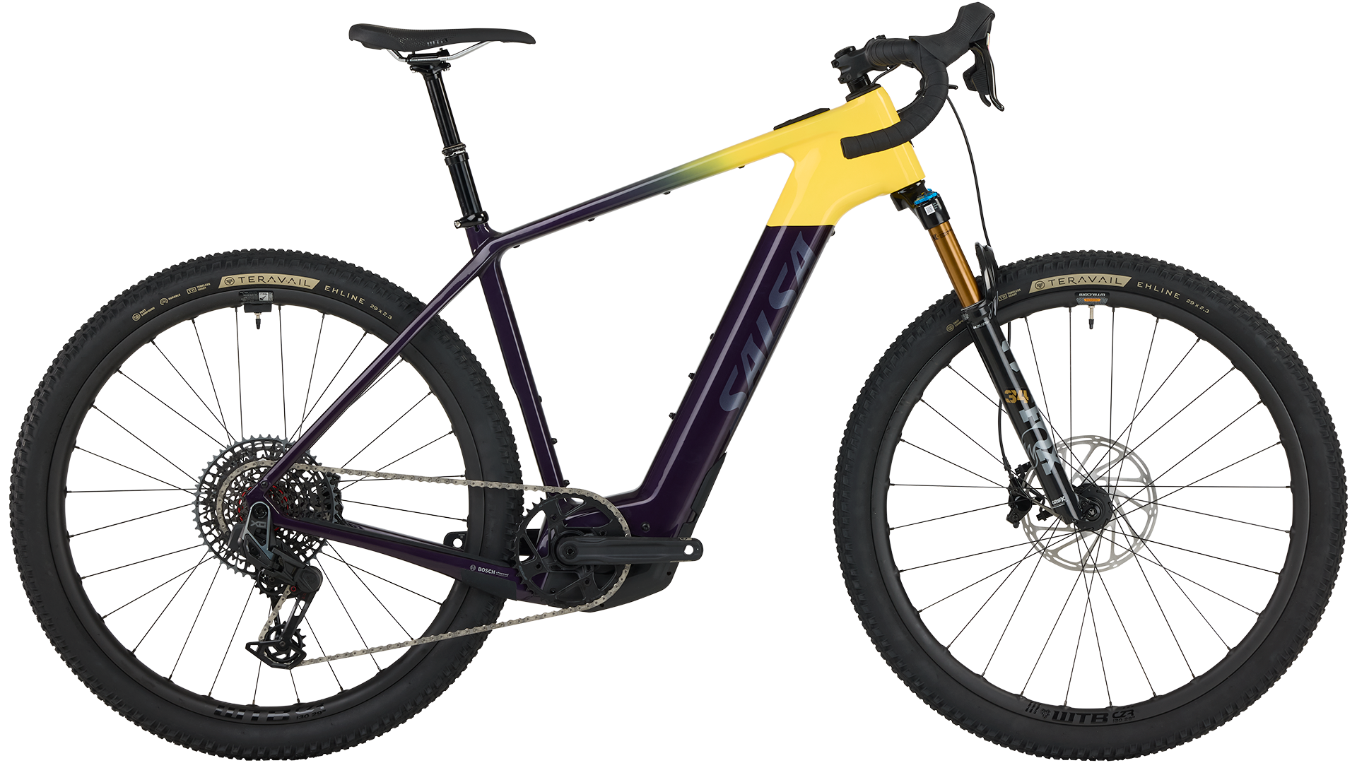 Salsa Tributary C Force XO AXS Sus Ebike side view