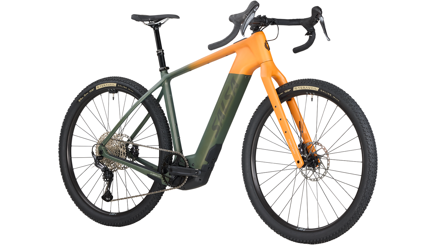 Salsa Tributary GRX 820 Ebike front three-quarter view